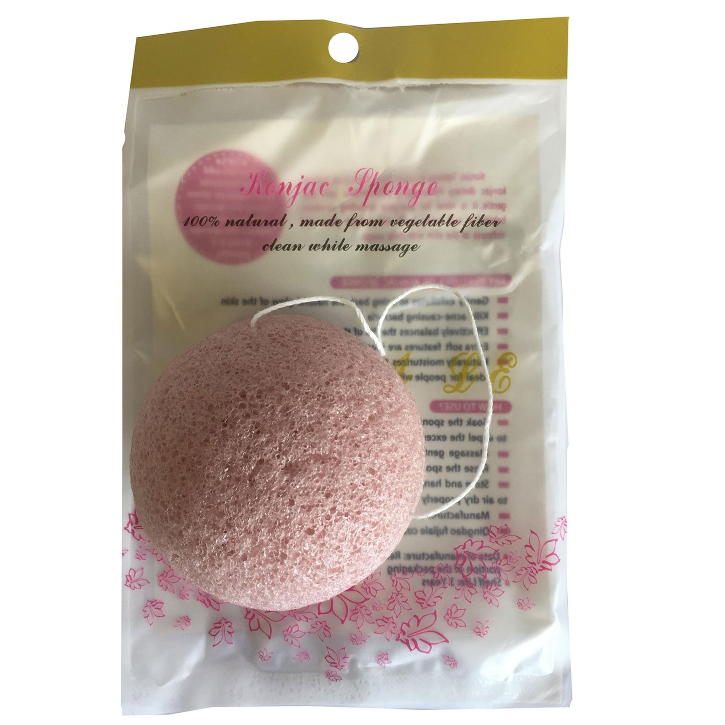 -2-Konjac Sponge - Rose-2