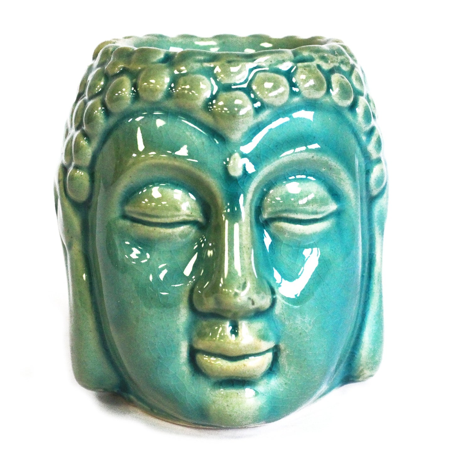 --Buddha Oil Burner - Blue-