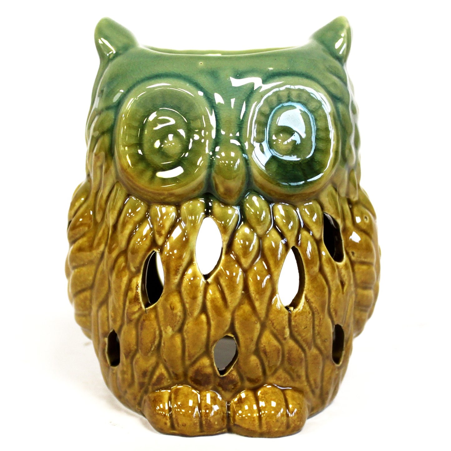 -1-Classic Rustic Oil Burner - Owl (assorted)-1