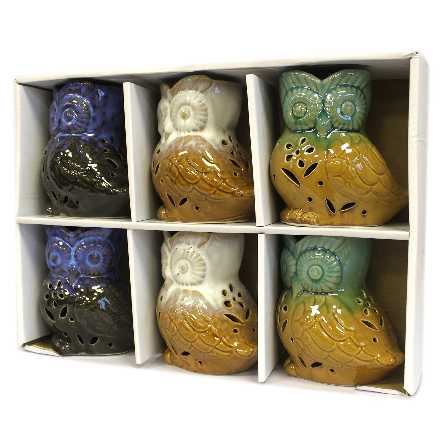 -2-Classic Rustic Oil Burner - Owl Side-on (assorted)-2