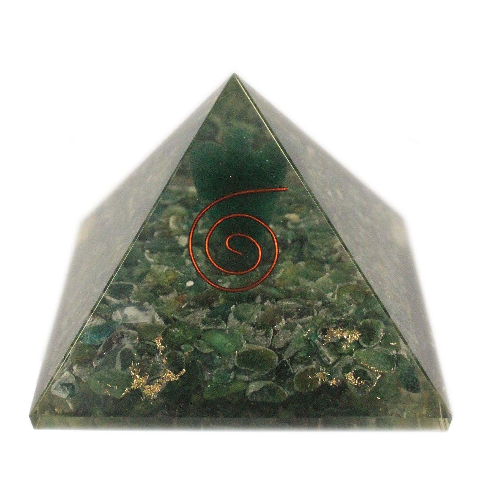 --Lrg Orgonite Pyramid 70mm - Angel-