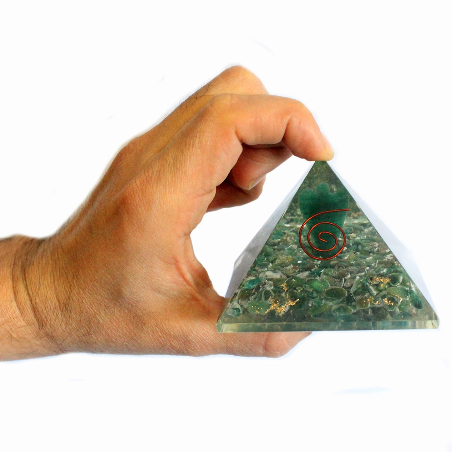 -2-Lrg Orgonite Pyramid 70mm - Angel-2