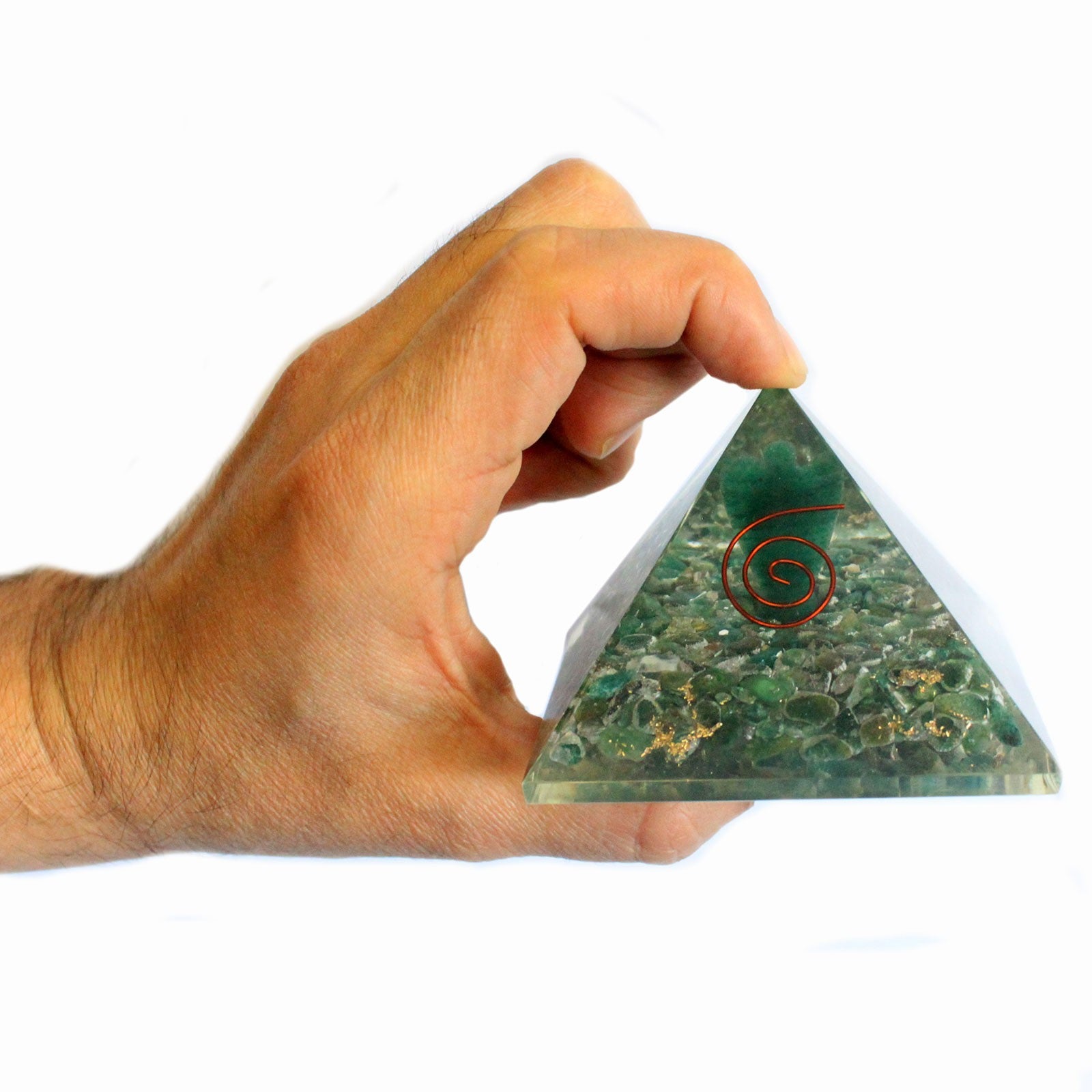 -2-Lrg Orgonite Pyramid 70mm - Angel-2