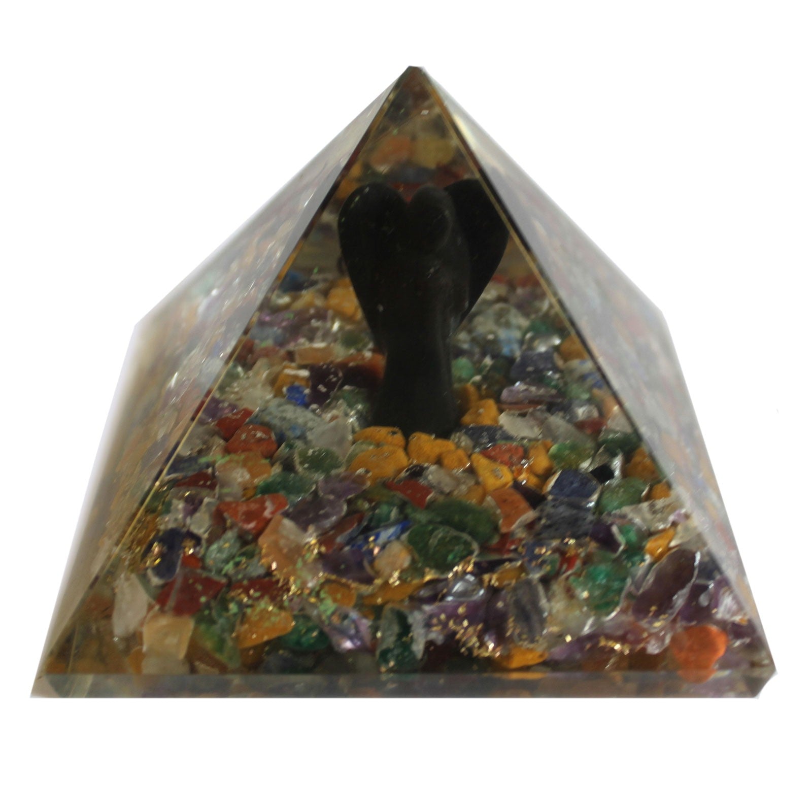 -3-Lrg Orgonite Pyramid 70mm - Angel-3