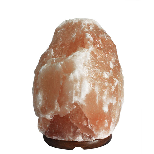 --Quality Natural Salt Lamp - & Base apx 3-5kg-