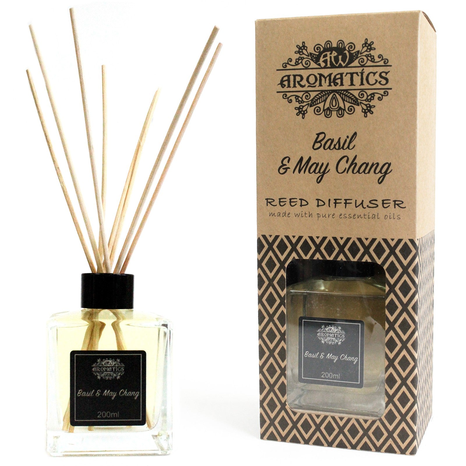 --200ml Basil & Maychang Essential Oil Reed Diffuser-