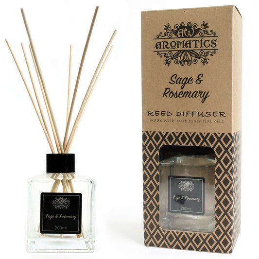 --200ml Sage & Rosemary Essential Oil Reed Diffuser-