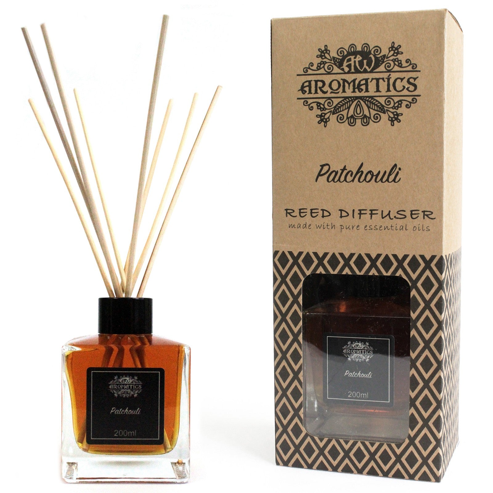 --200ml Patchouli Essential Oil Reed Diffuser-