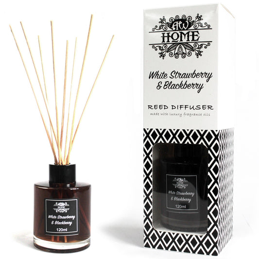 --120ml Reed Diffuser - White Strawberry & Blackberry-