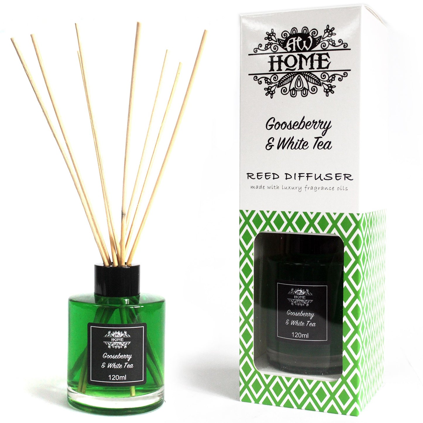 --120ml Reed Diffuser -  Gooseberry & White Tea-