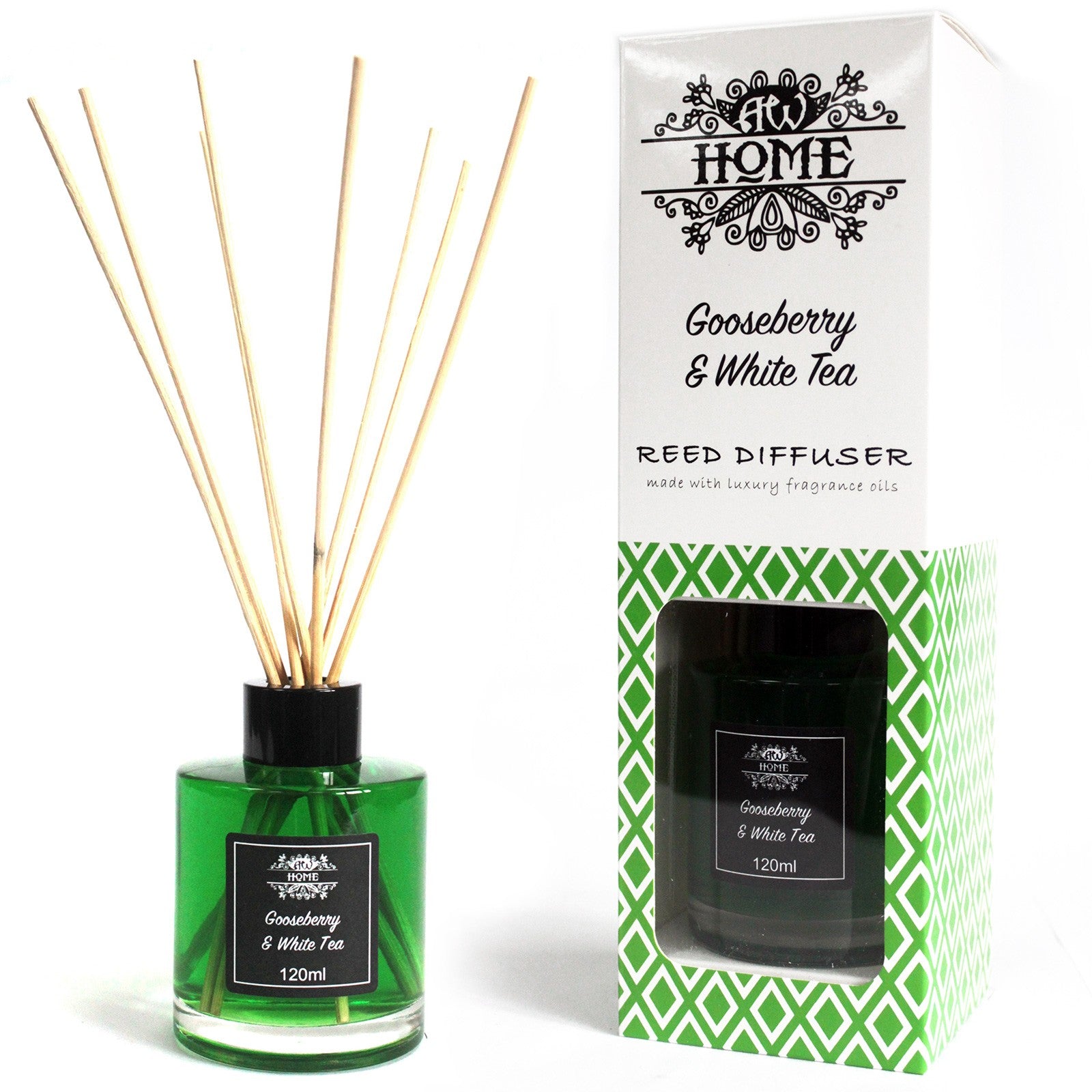 --120ml Reed Diffuser -  Gooseberry & White Tea-