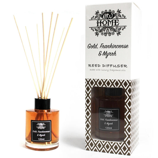 --120ml Reed Diffuser - Gold, Frankincense & Myrrh-