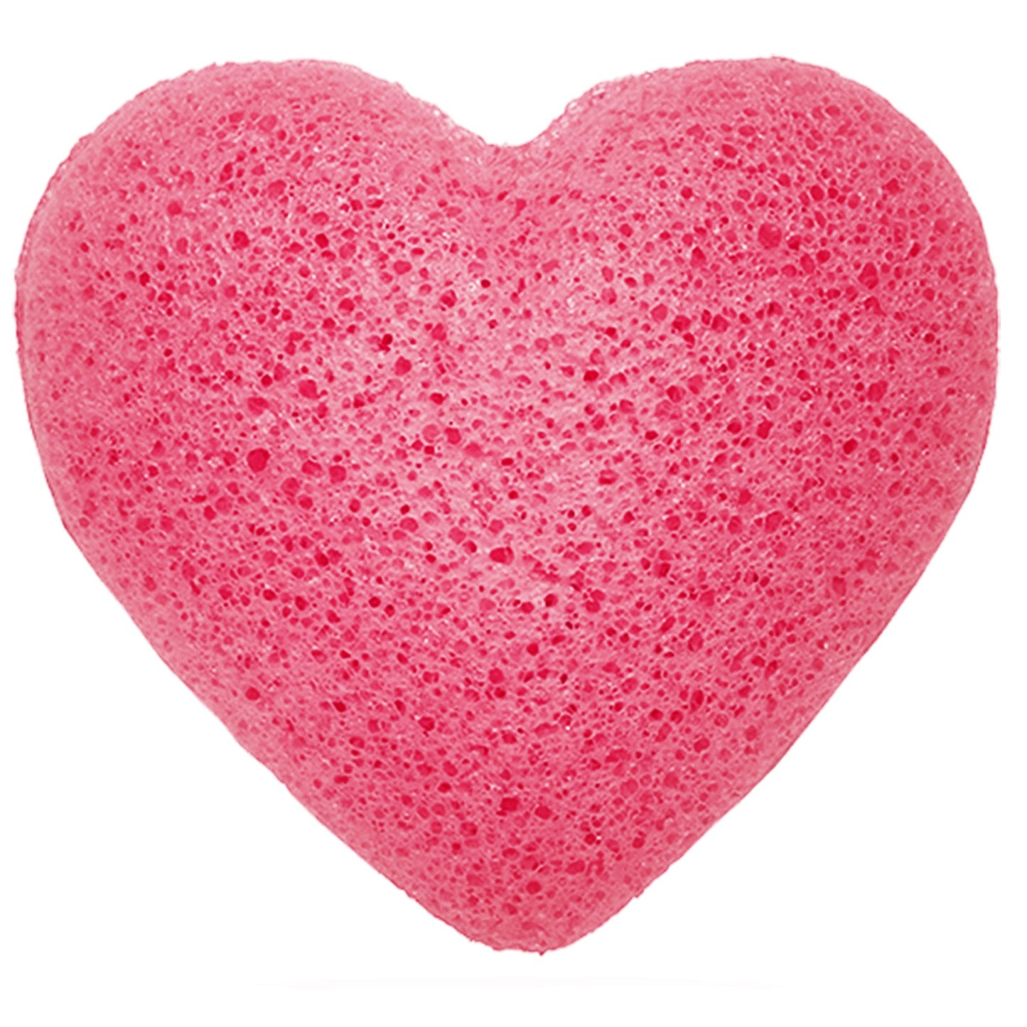 --Konjac Heart Sponge - Rose-