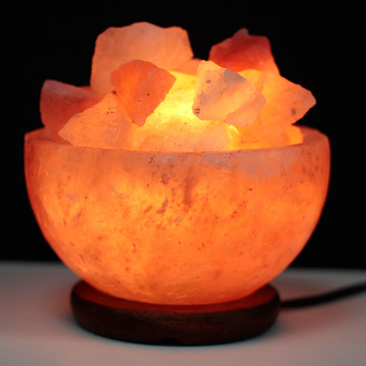 --Salt Fire Bowl and Chunks - 15cm x 9cm-