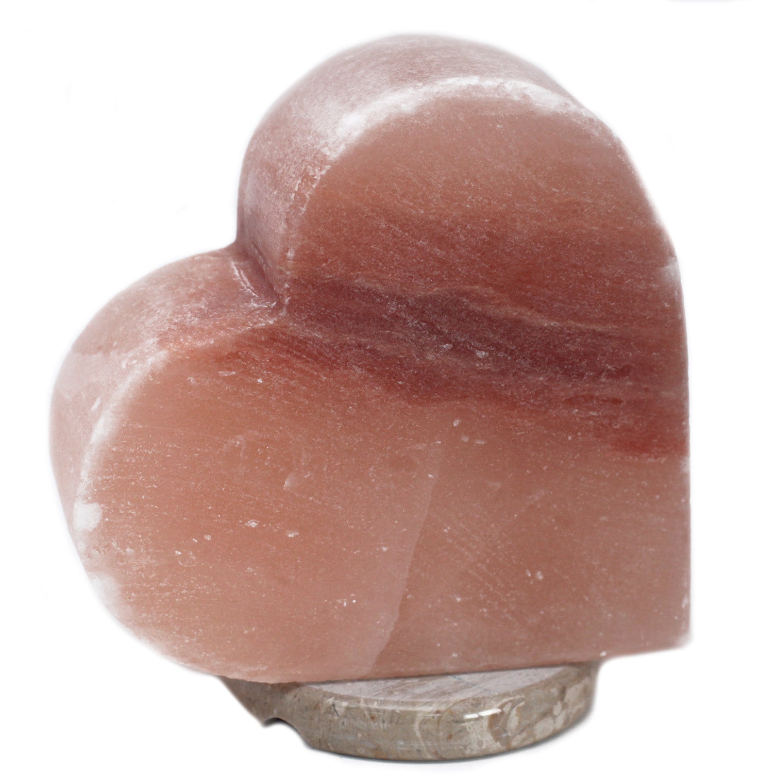 --Crafted Salt lamp - Heart-