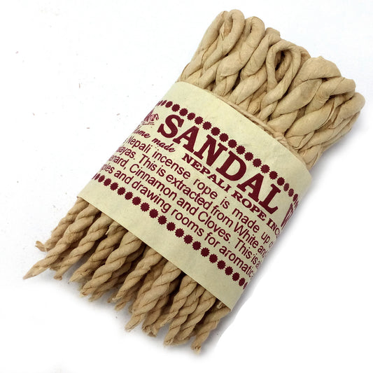 --Pure Herbs Sandalwood & Spice Rope Incense-