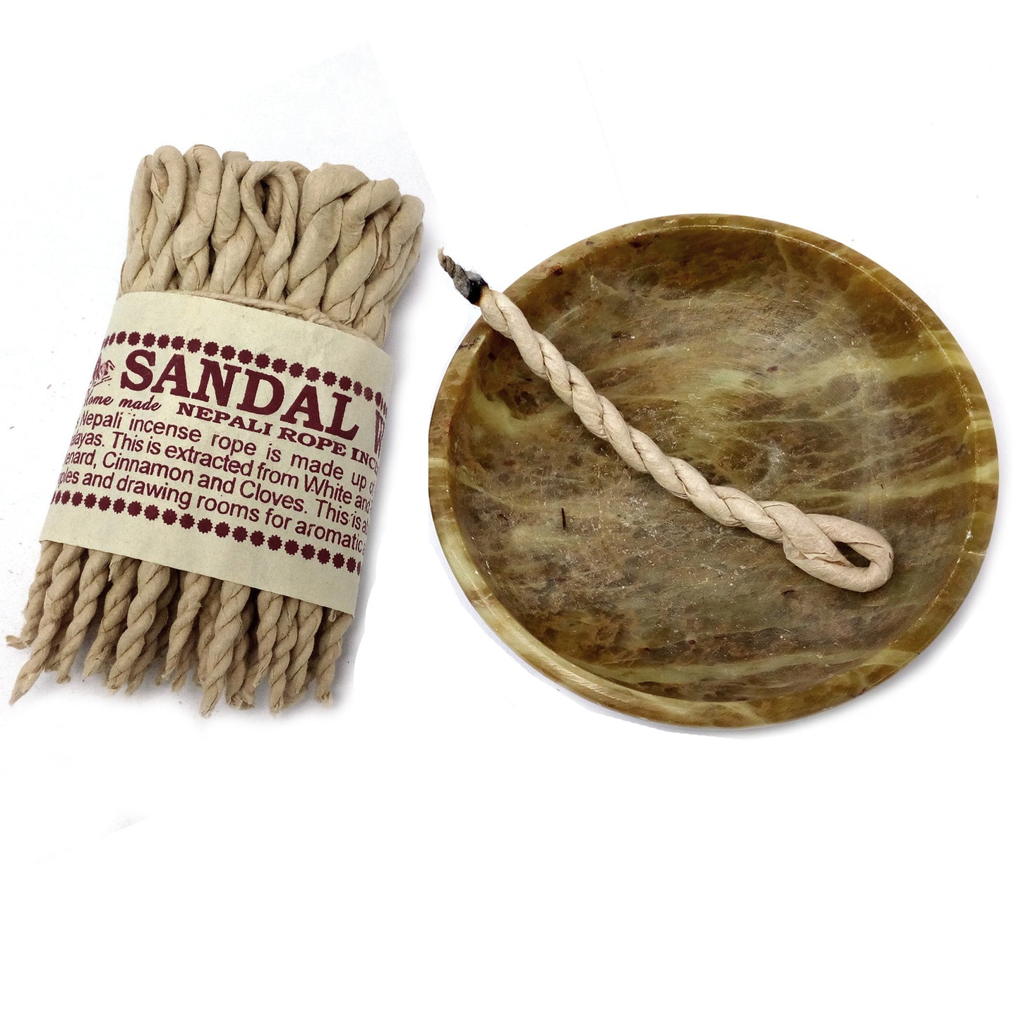 -2-Pure Herbs Sandalwood & Spice Rope Incense-2