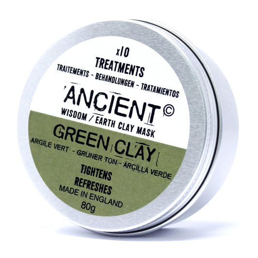 --Green Clay Face Mask 80g-