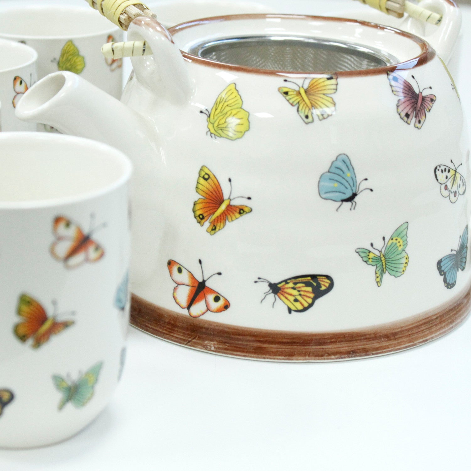 -1-Herbal Teapot Set - Butterflies-1