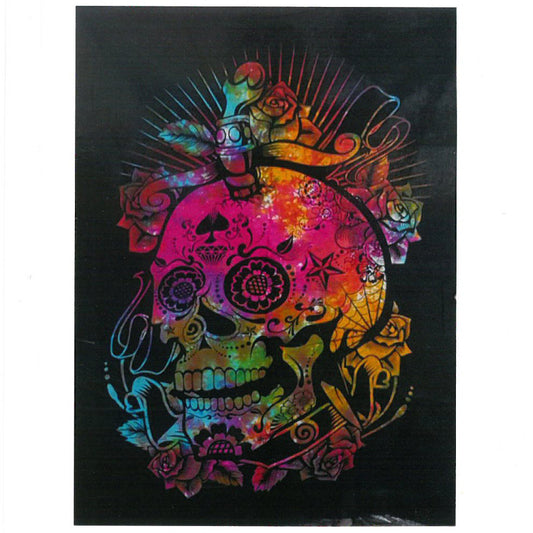 --Cotton Wall Art - Day of the Dead Skull-