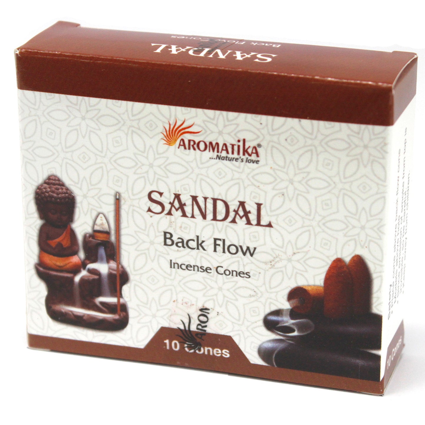 --Aromatica Backflow Incense Cones - Sandalwood-