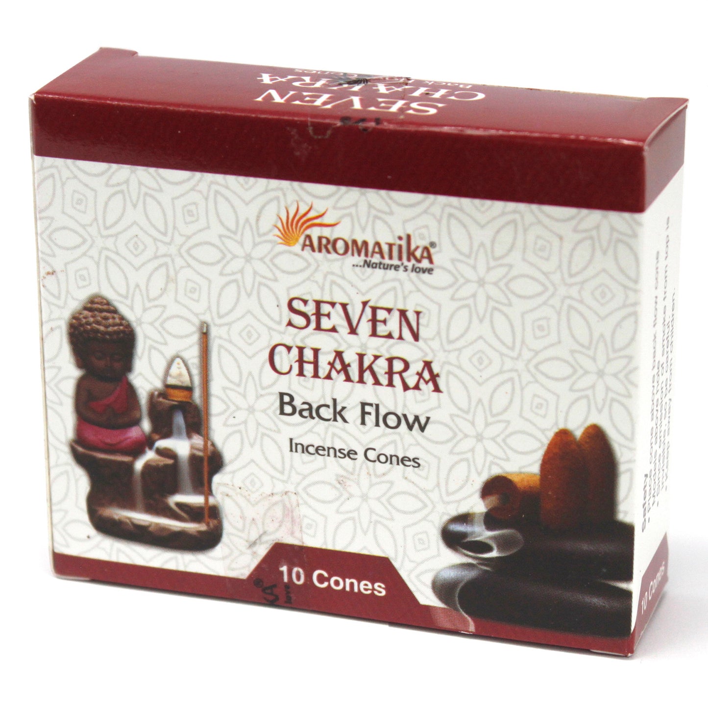 --Aromatica Backflow Incense Cones - 7 Charkras-