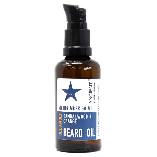 --50ml Beard Oil - Viking Musk - Cleanse!-