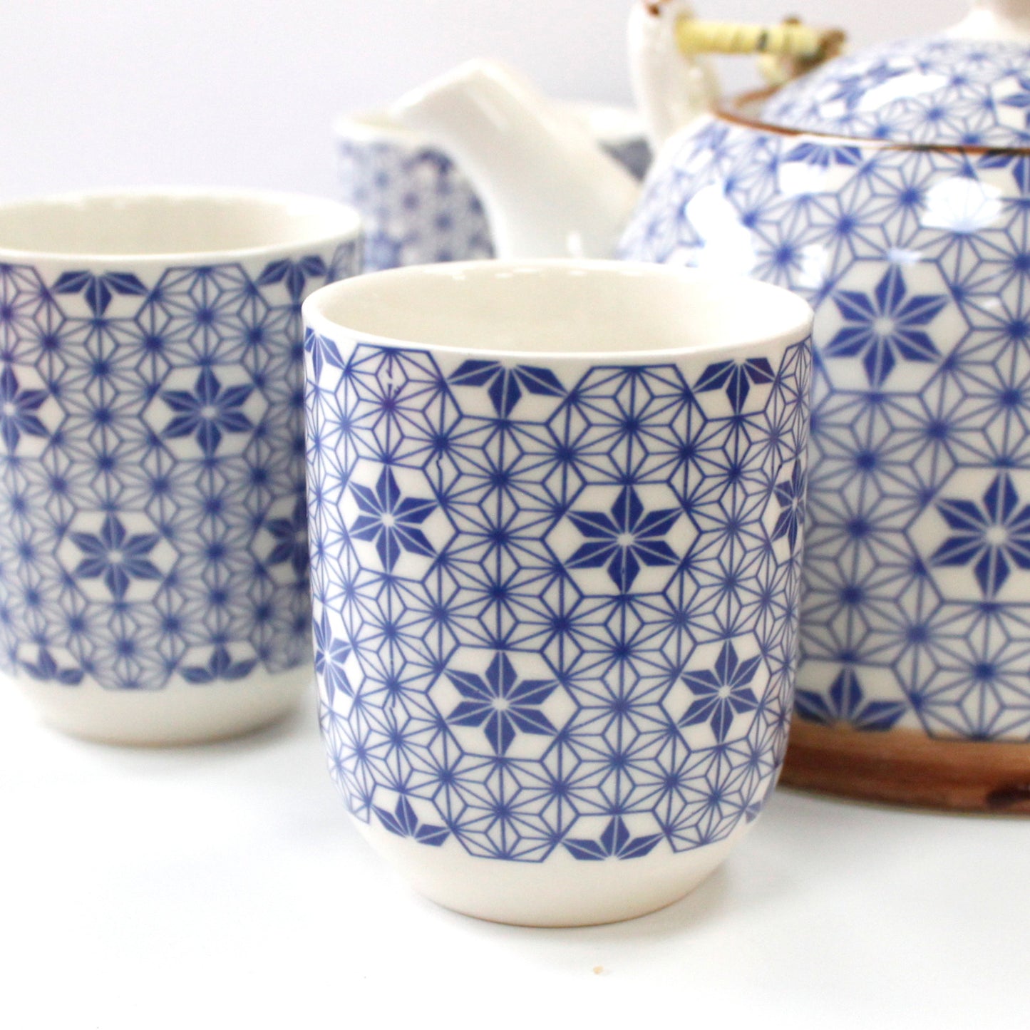 -2-Herbal Teapot Set - Blue Star-2