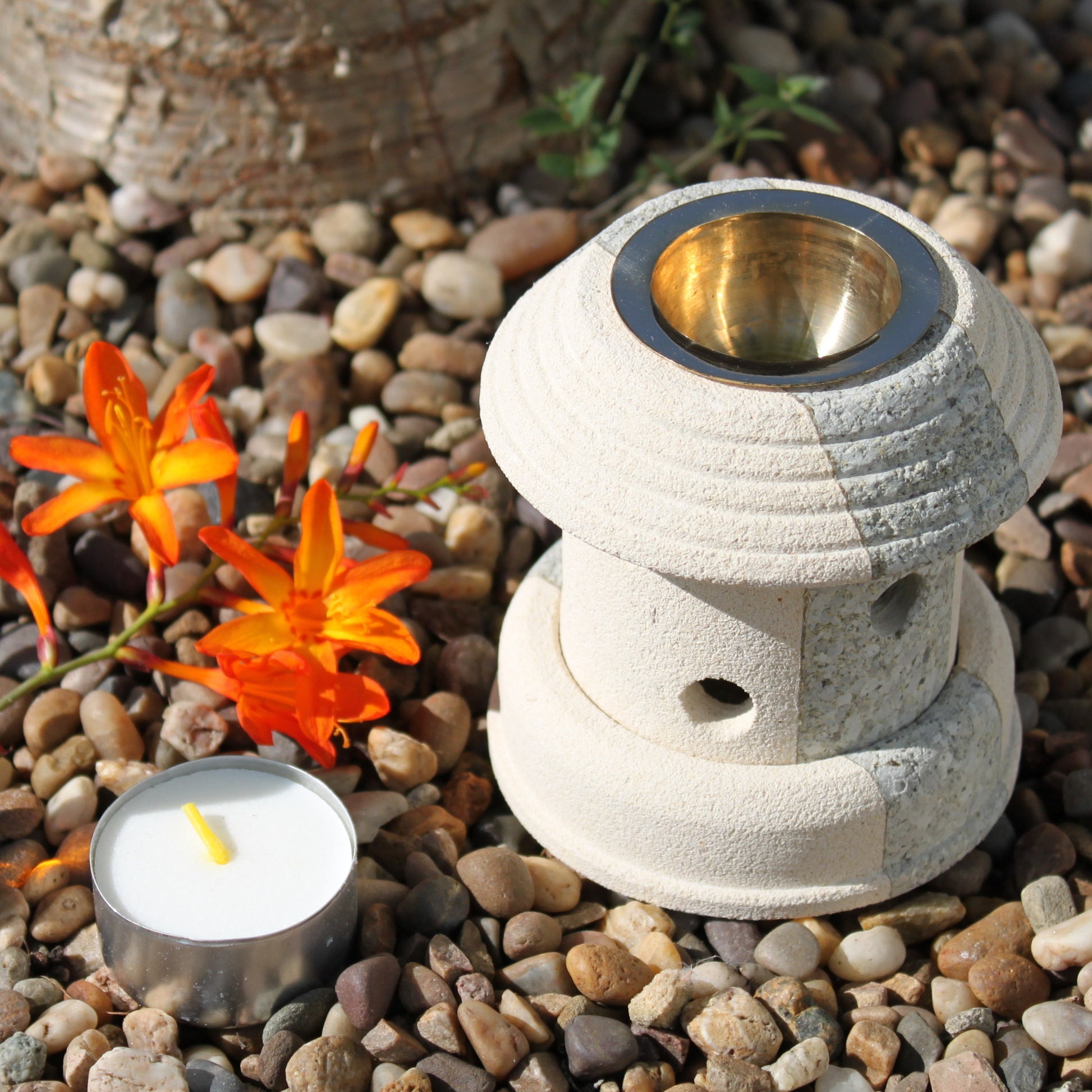 -1-Stone Oil Burner - Combo Lantern-1