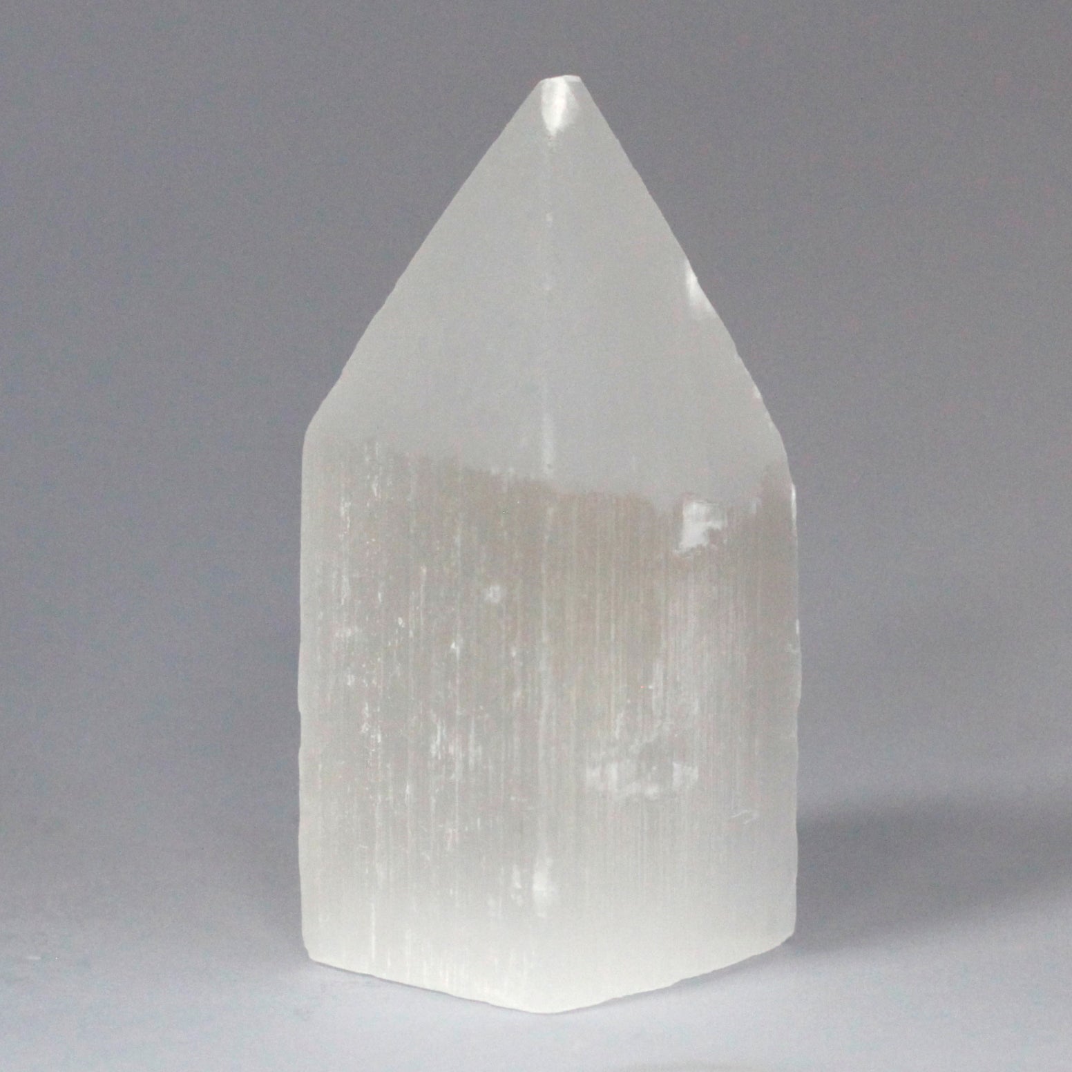 -1-Selenite Pencil Point Tower - 10 cm-1