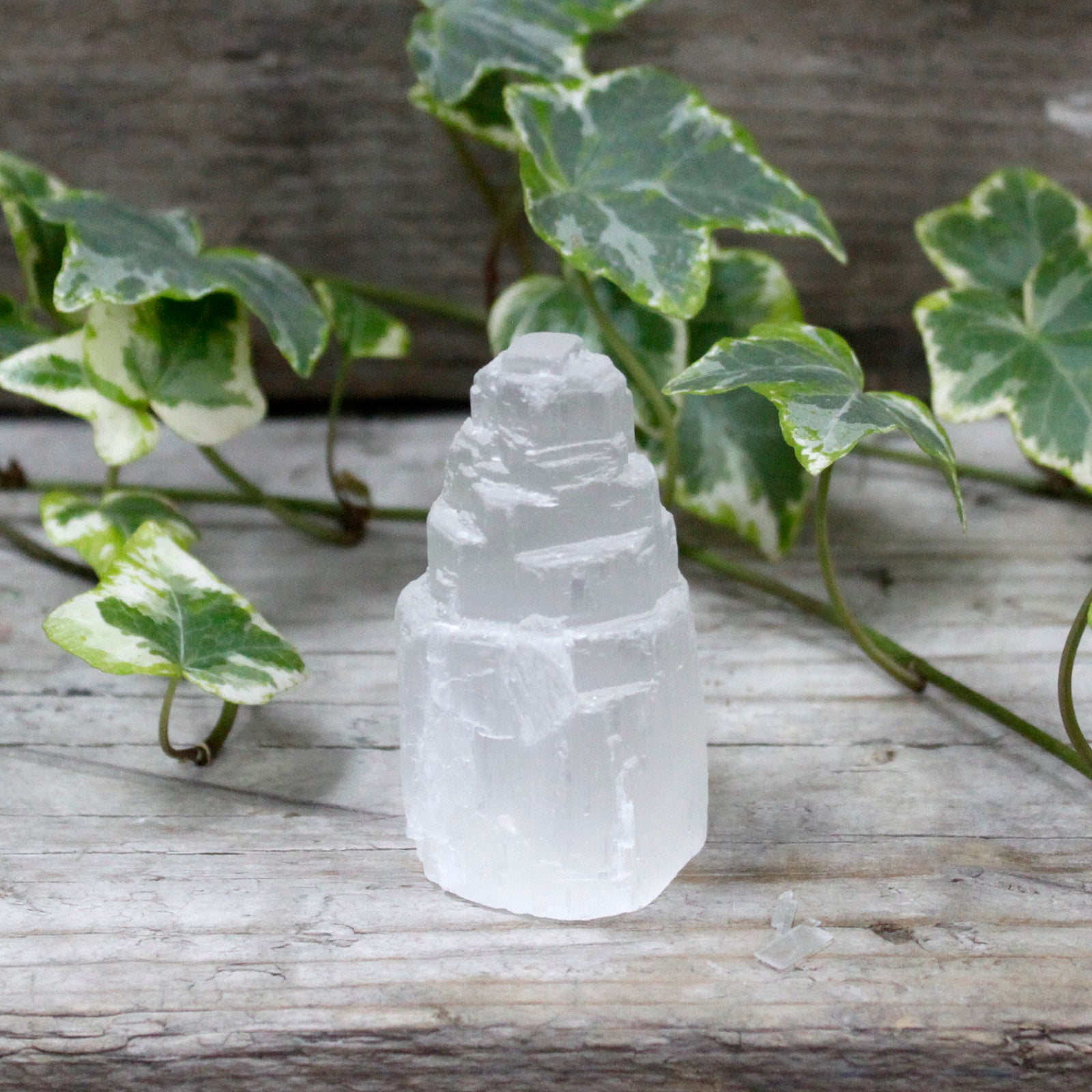 --Natural Selenite Tower - 5 cm-