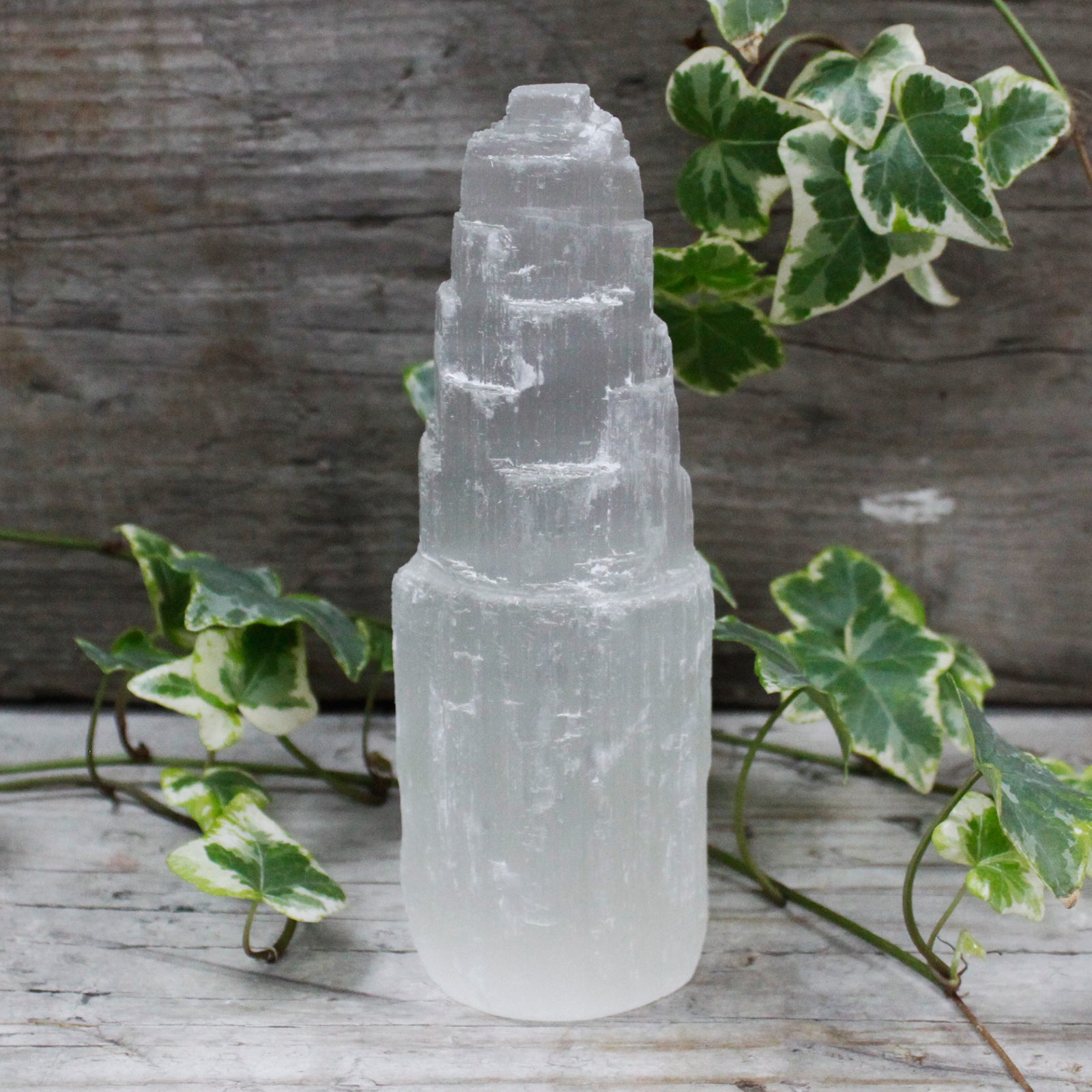 --Natiural Selenite Tower - 15 cm-