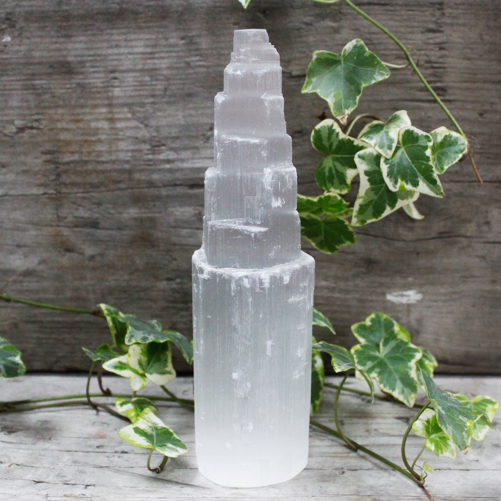 --Natural Selenite Tower - 20 cm-