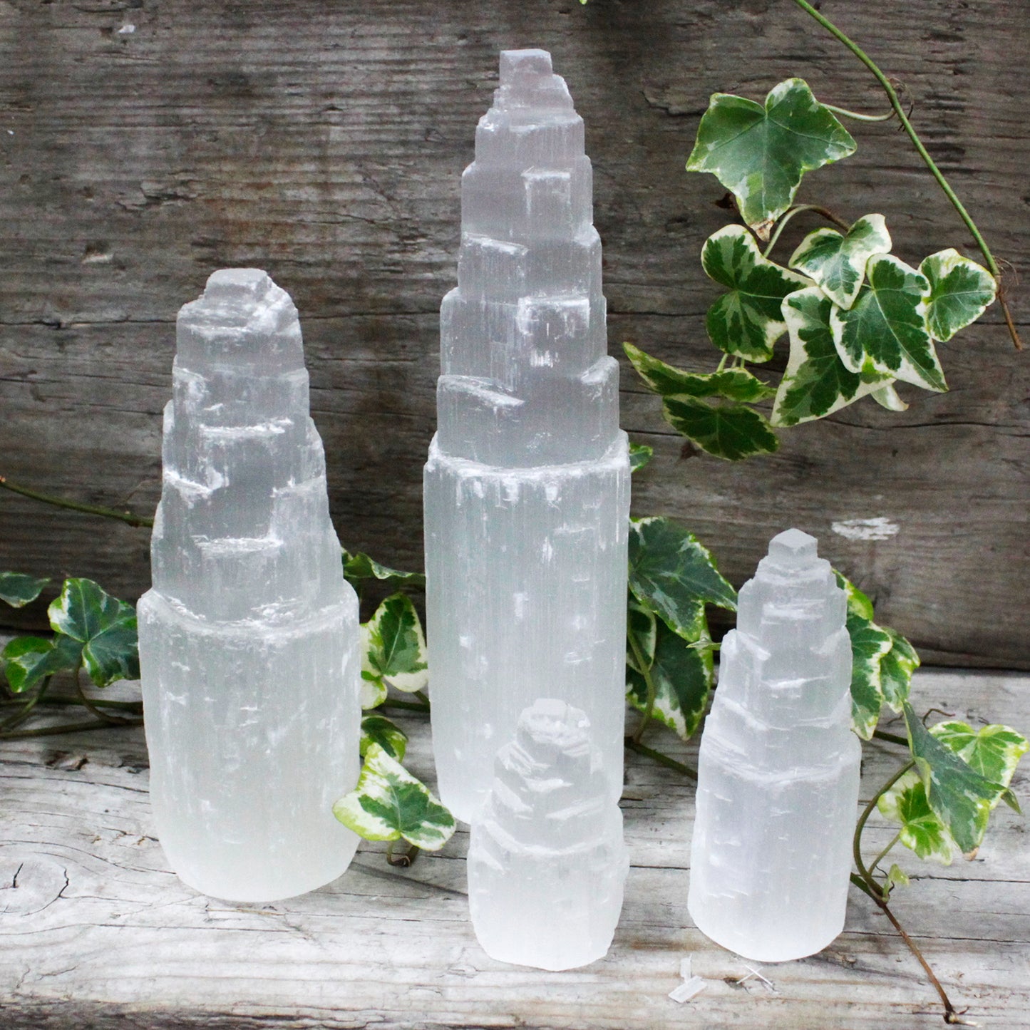 -3-Natural Selenite Tower - 5 cm-3