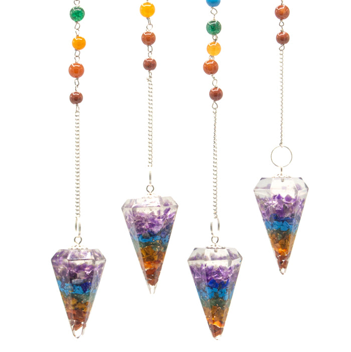 -1-Orgonite Power Chakra Pendulum - Chakra-1