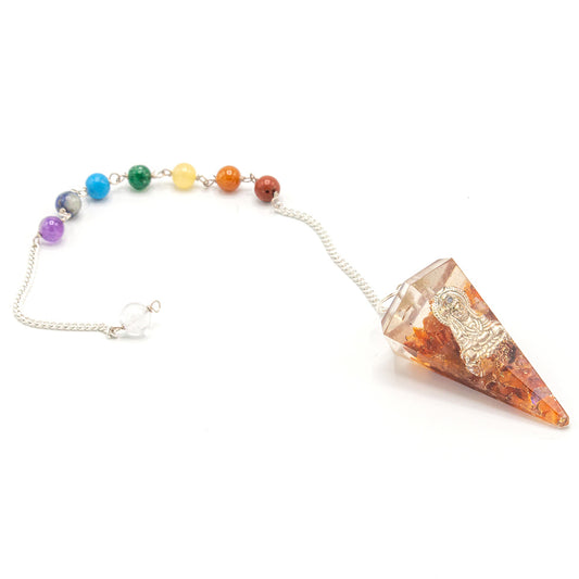 --Orgonite Power Chakra Pendulum - Buddha-