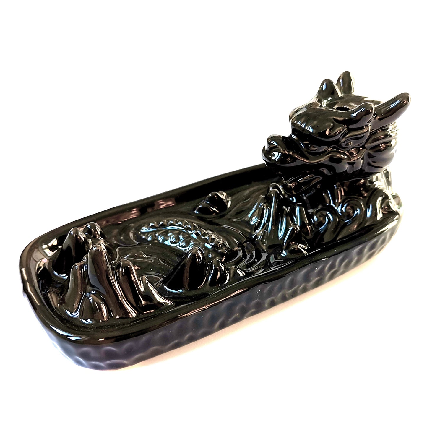 --Backflow Incense Burner - Dragon in Mountain-