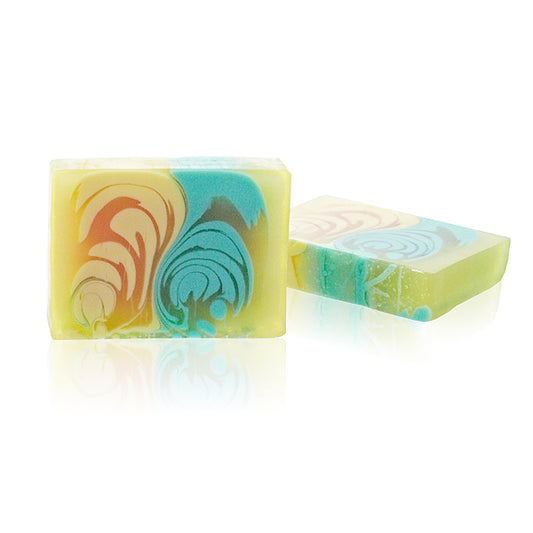 --Handcrafted Soap Slice  100g  - Melon-