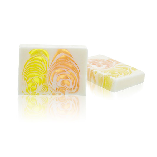 --Handcrafted Soap Slice  100g  - Orange & Ginger-