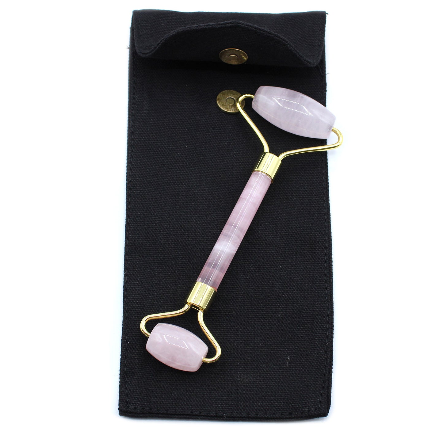 -3-Gemstone Face Roller - Rose Quartz-3