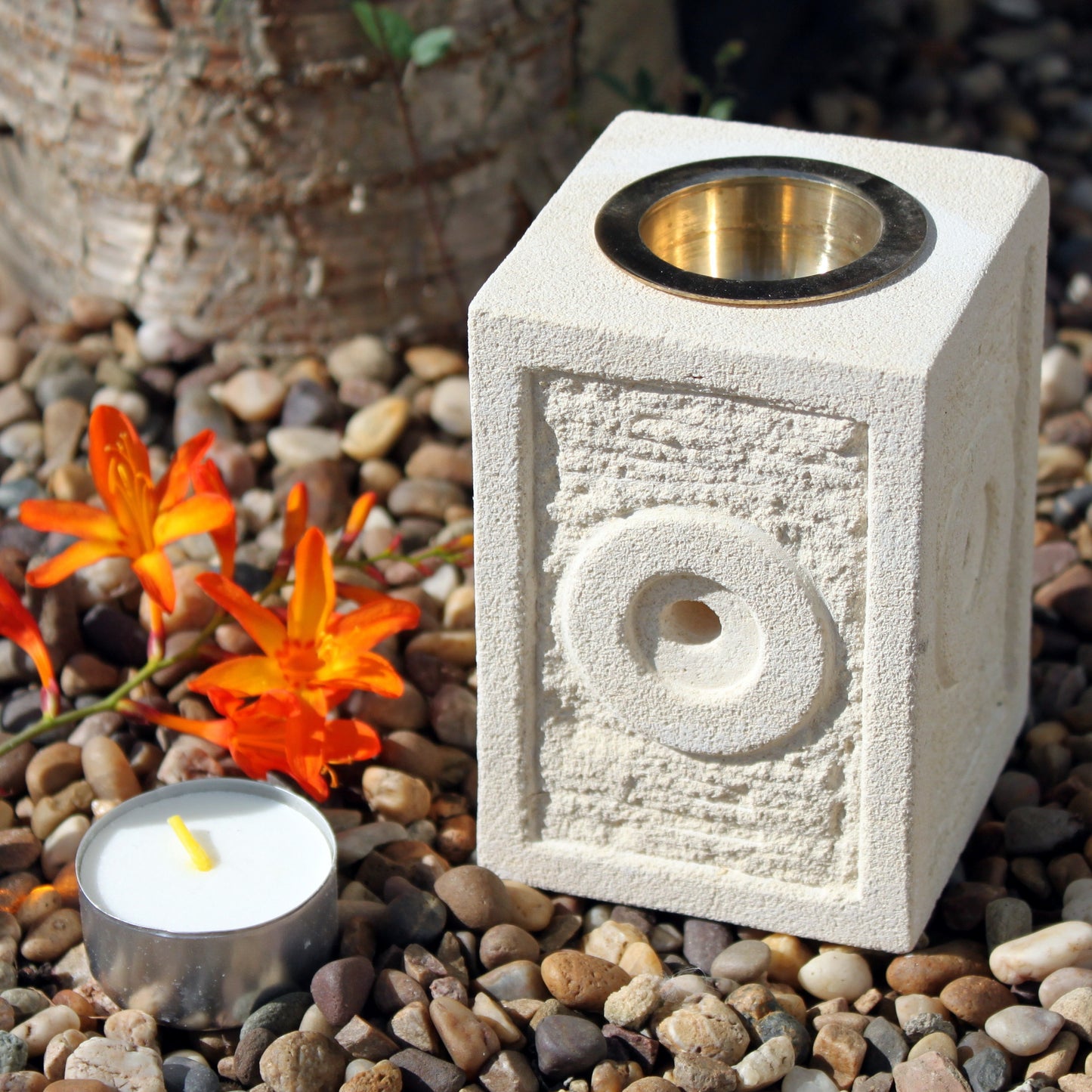 -1-Stone Oil Burner - Square Moorish-1