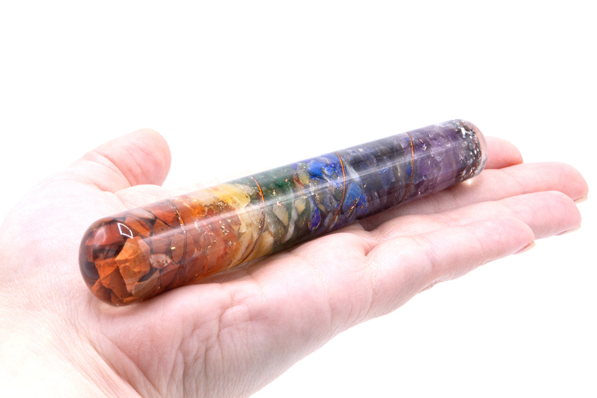 -1-Orgonite Chackra and Copper Healing Wand - 140 x 30 mm-1