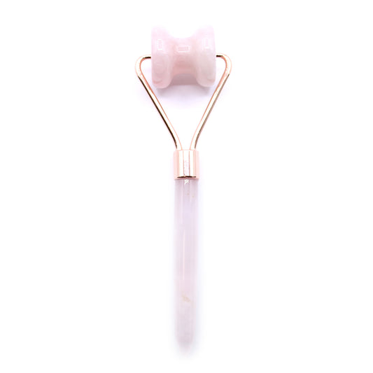 --Gemstone Jawline Roller - Rose Quartz-