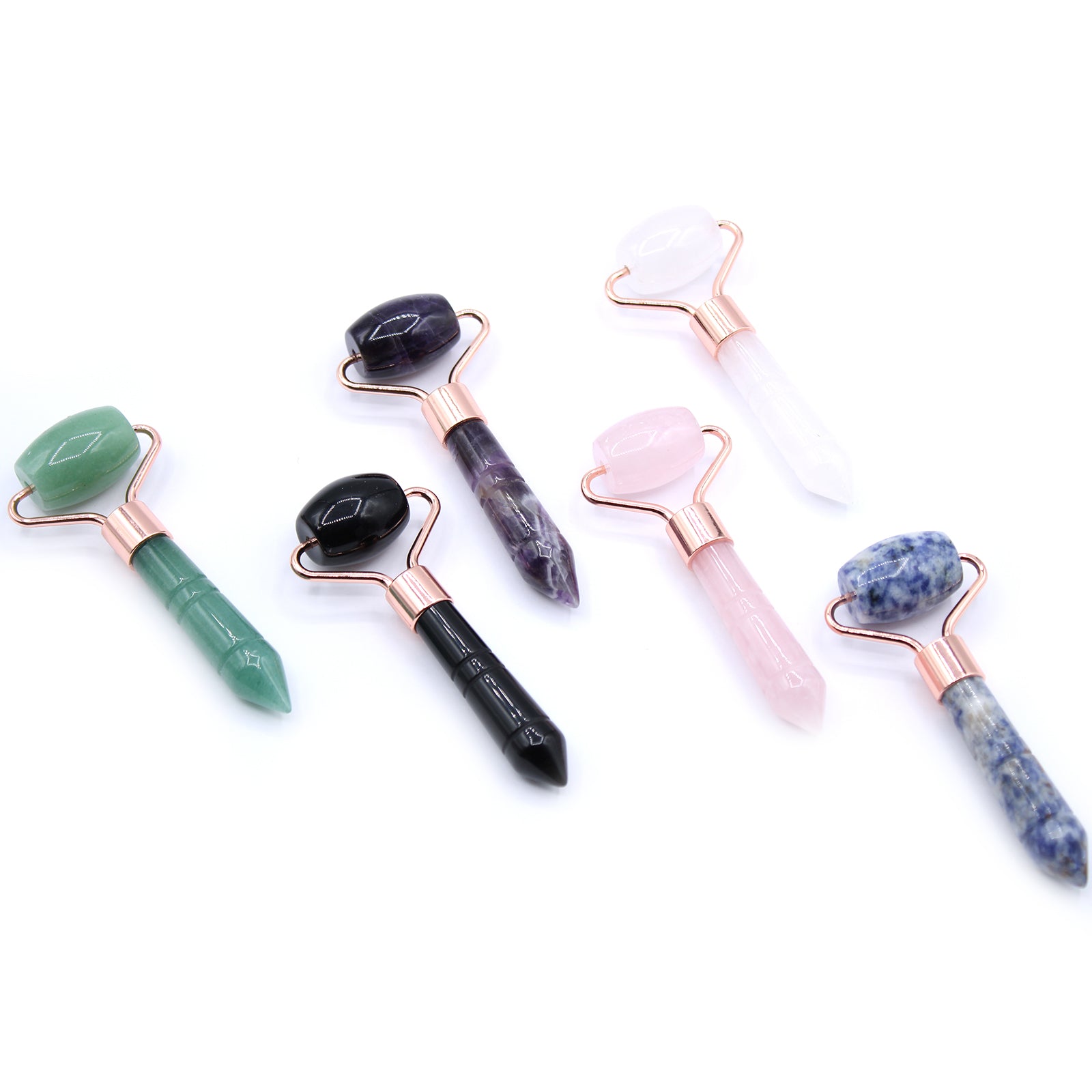 -1-Gemstone Mini Roller - Rose Quartz-1