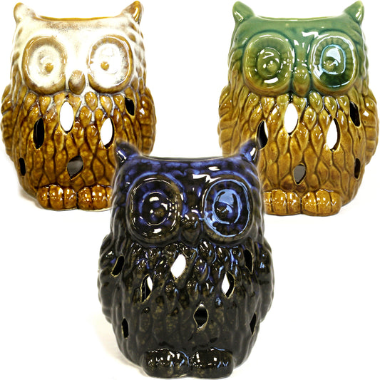 --Classic Rustic Oil Burner - Owl (assorted)-