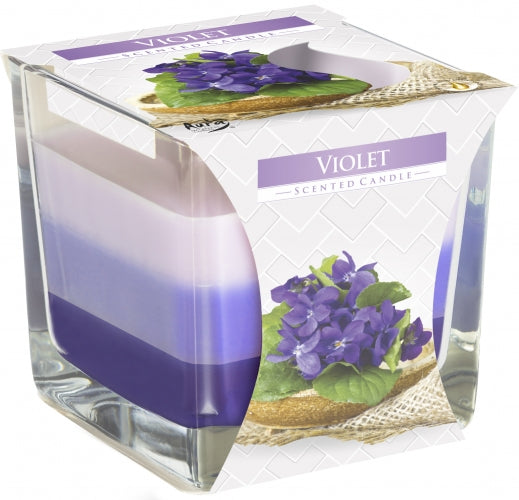 --Rainbow Jar Candle - Violet-