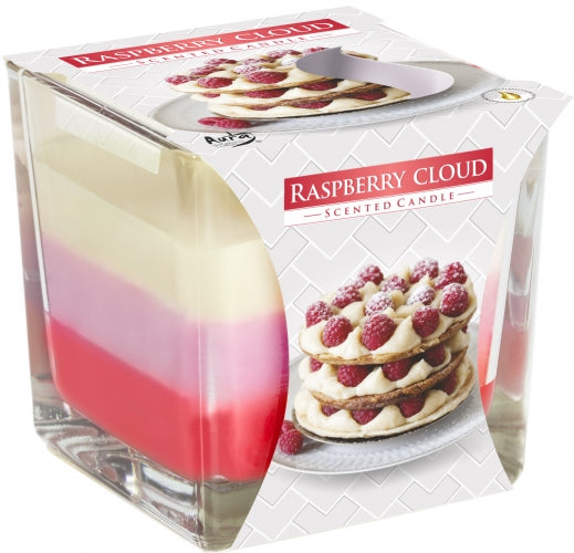 --Rainbow Jar Candle - Raspberry Cloud-