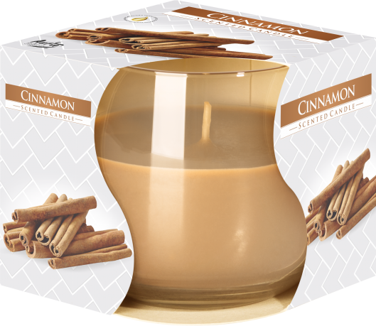 --Scented Glass Jar Candle - Cinnamon-