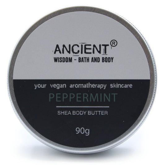 --Aromatherapy Shea Body Butter 90g - Peppermint-