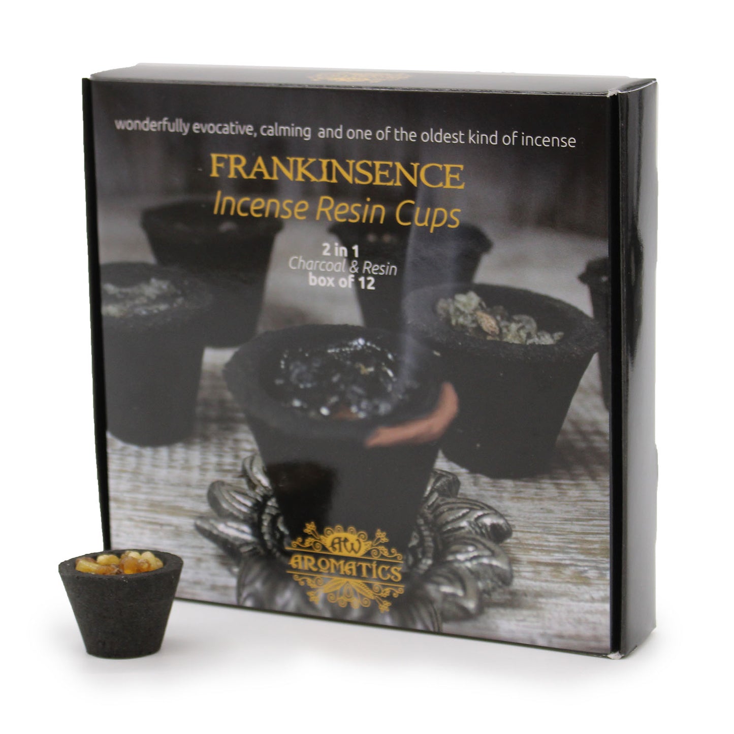 -3-Box of 12 Resin Cups - Frankincense-3